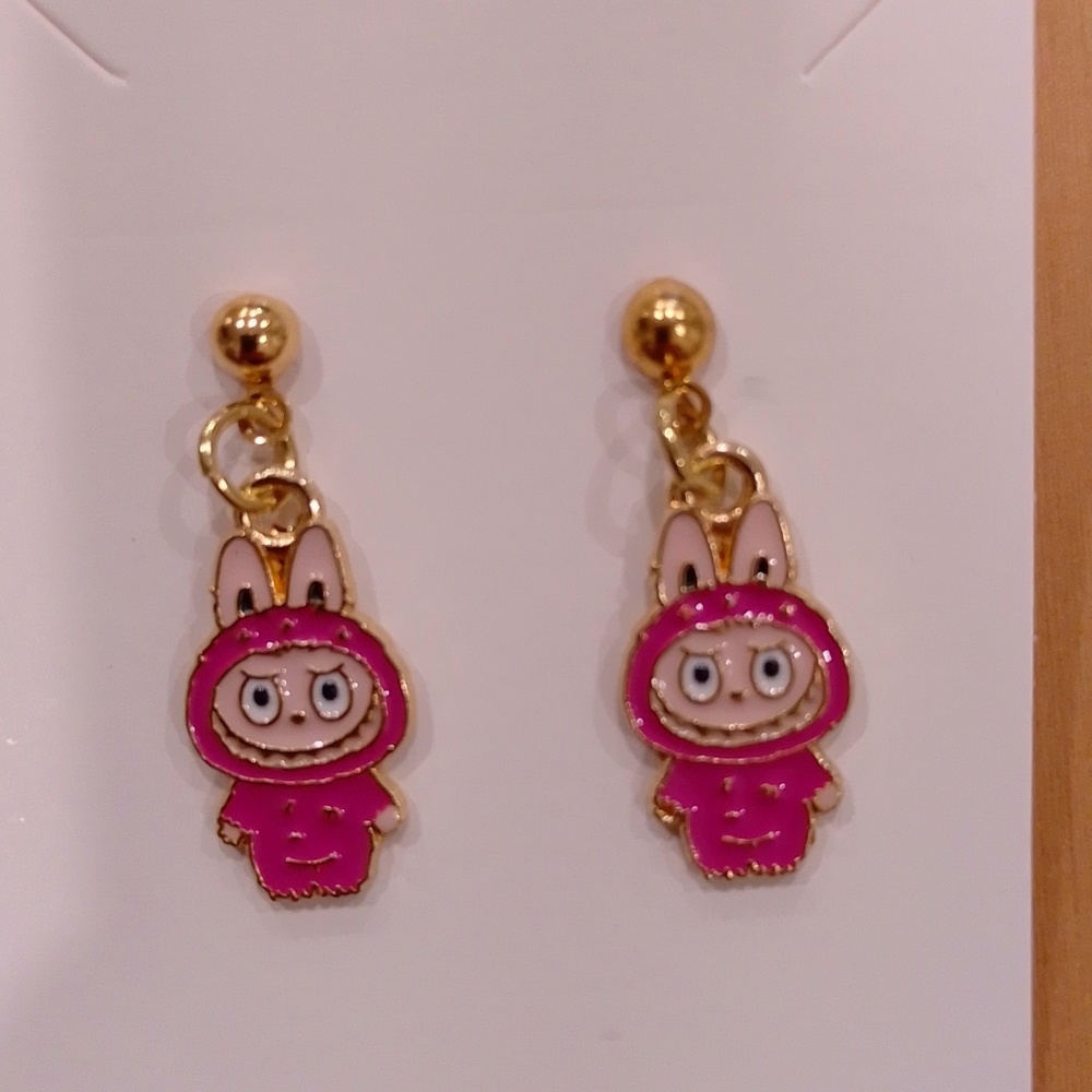 *2/$20* Labubu The Monster Doll  Stud Dangle Dangling Earrings Jewelry